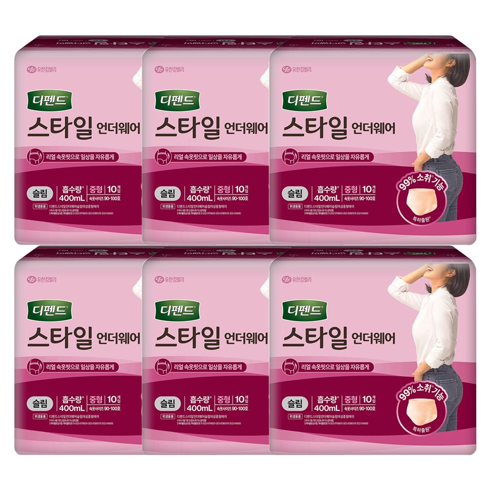 디펜드 스타일 언더웨어 슬림 중형 10P X 6팩 가격 비교 디펜드 디펜드 스타일 언더웨어 슬림 중형 10P X 6팩
