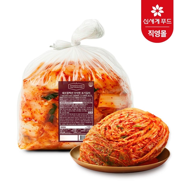 쉐프컬렉션 아삭한 포기김치 7kg