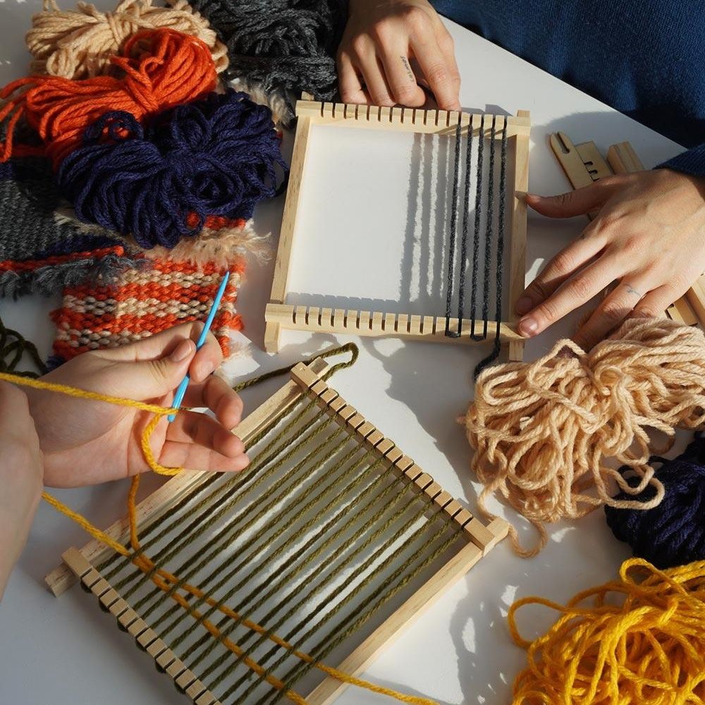 오늘의집 포근 실 틀 위빙 공예 키트 티코스터 만들기 DIY (실만)
