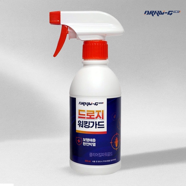 스치면 사망! 뿌리는 바퀴벌레약 워킹가드 300ml 개미 거미 퇴치 스프레이 살충제