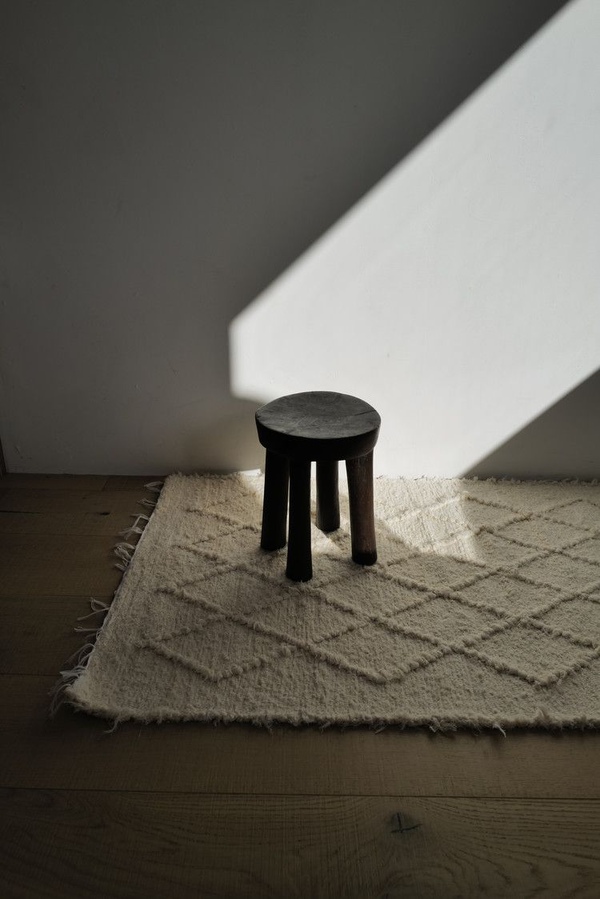 포르투갈 코튼 러그 Argyle Textured Artisan rug Portugal