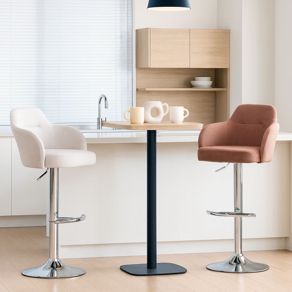 1+1 아크 패브릭 아일랜드식탁 홈 바 의자 60cm / 3colors