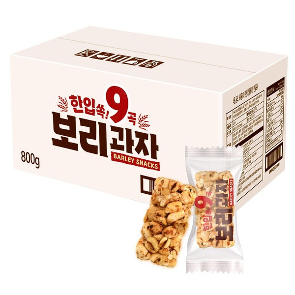한입 쏙 9곡 보리과자 800g x 1개