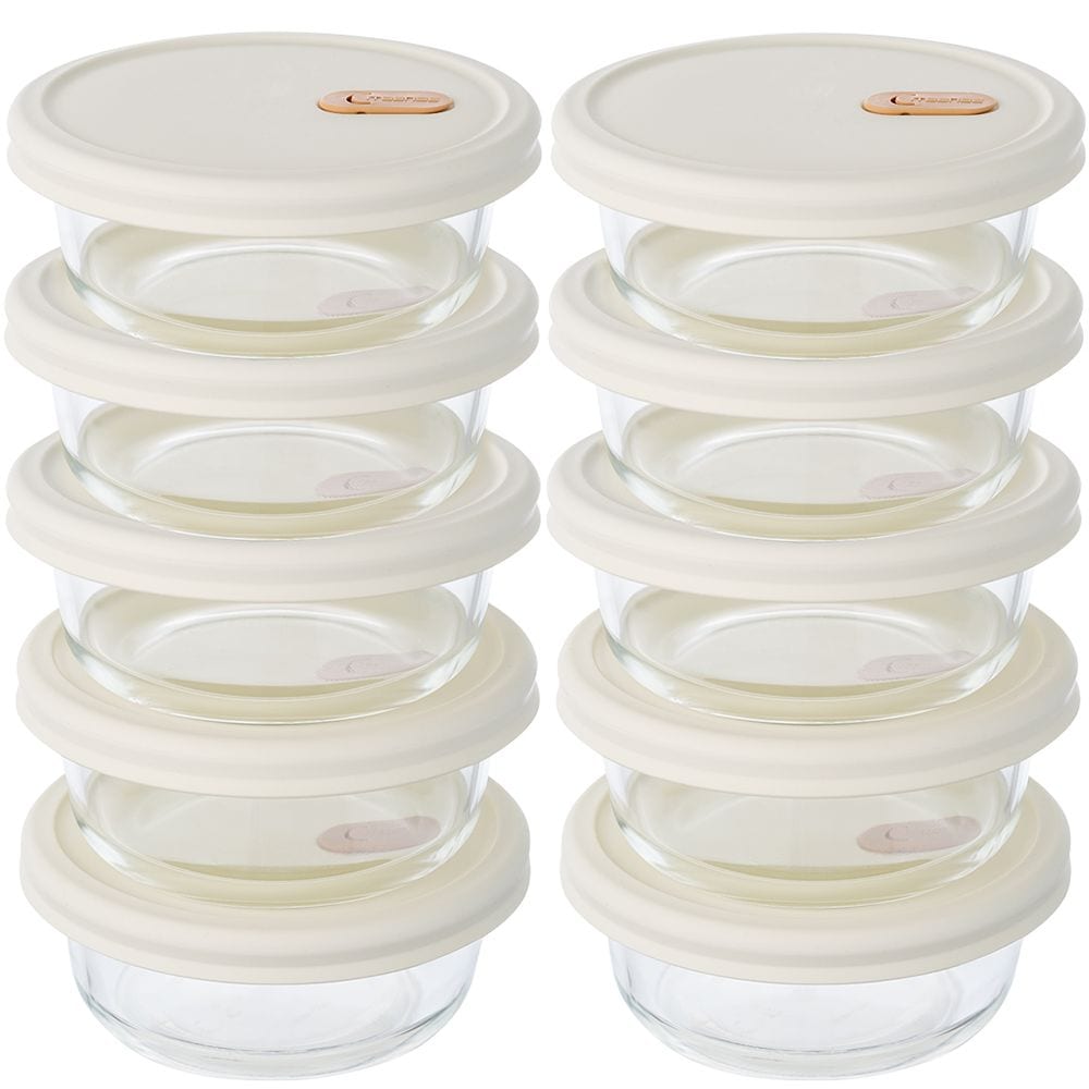 잇센스 냉동밥용기 10p 전자레인지 냉동밥용기 보관 유리360ml - 최저가 26,709원