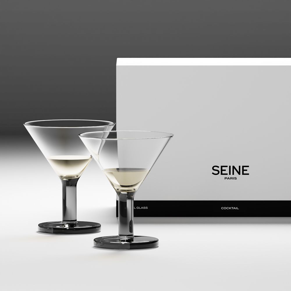 오늘의집 센느파리 SEINE PARIS 크리스탈 글라스 NO.6 칵테일잔 2P세트 마티니 샴페인잔 집들이선물