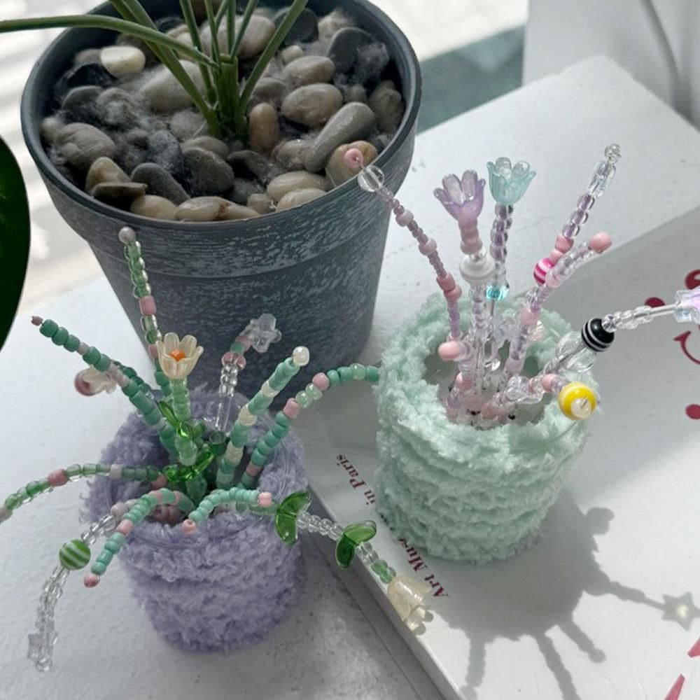 오늘의집 러키펀치 비즈 화분 DIY KIT 9종 비즈식물만들기 비즈세트 공예 비즈식물 만들기세트 DIY키트