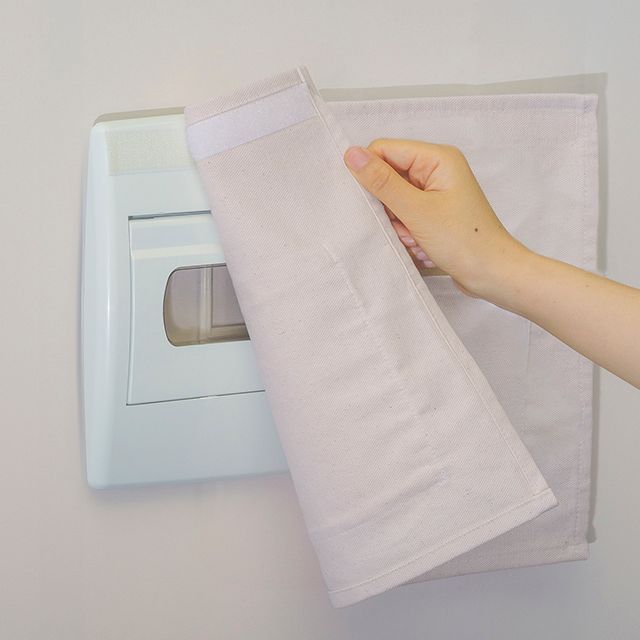 오늘의집 블랭크 벨크로 패브릭 두꺼비집 가리개 붙이는 광목 인터폰 커버 배전함가리개 4종