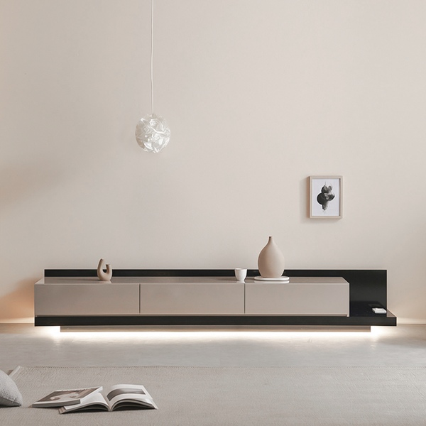 [오늘의집 단독] 잭슨 LED 조명 확장형 거실장 2000-2300 4colors