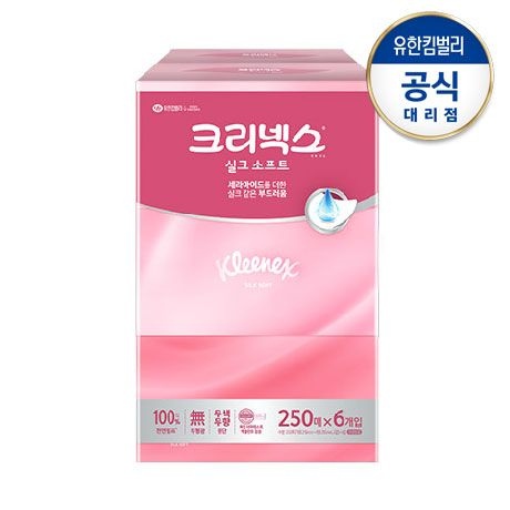 실크소프트 플러스 각티슈 250매X3입-1개