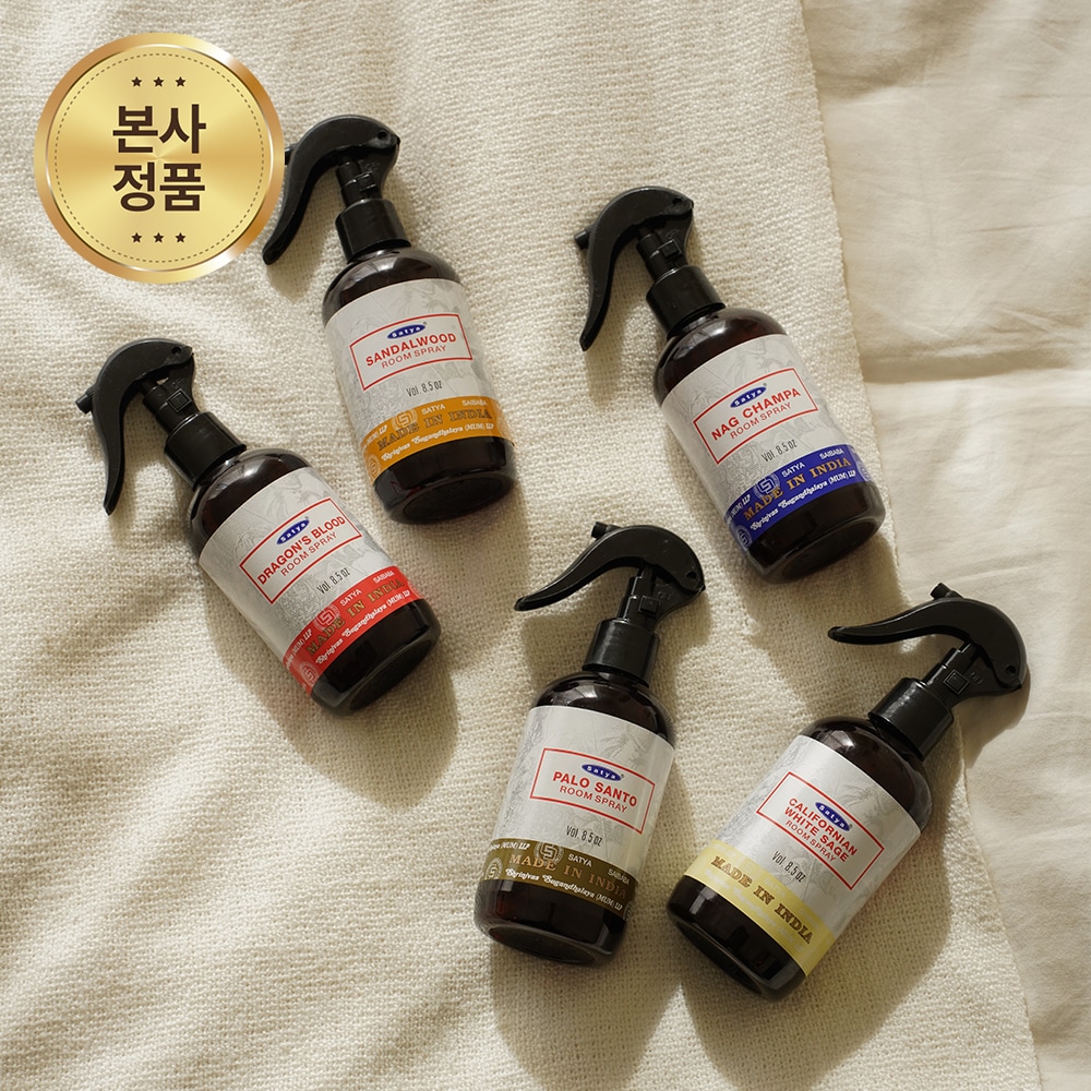 오늘의집 사티아 나그참파 룸 스프레이 250ml 대용량 5종