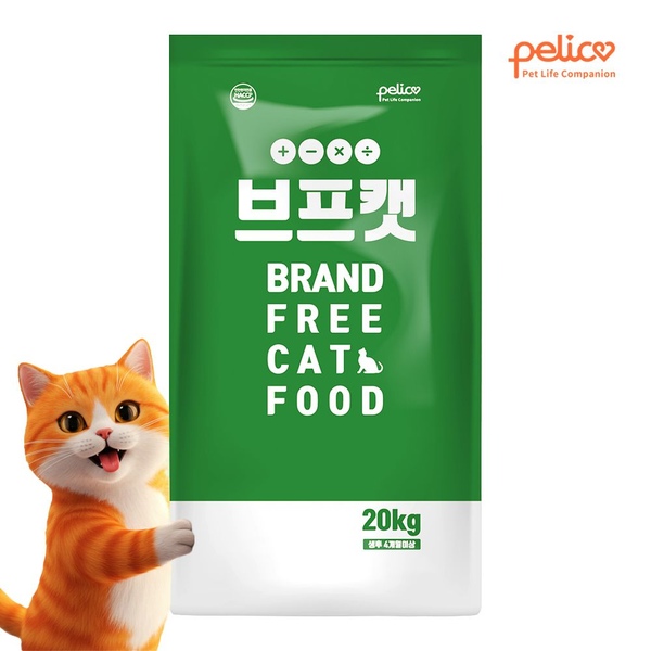 펠리코 길고양이사료 길냥이 브프캣 20kg (비닐포장)