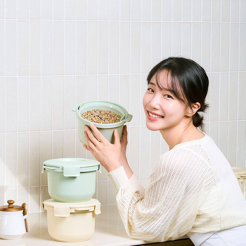 네이처그린라이프 칼로볼 저당밥솥 다이어트 전자렌지용 캠핑밥솥 미니 자취생 밥통