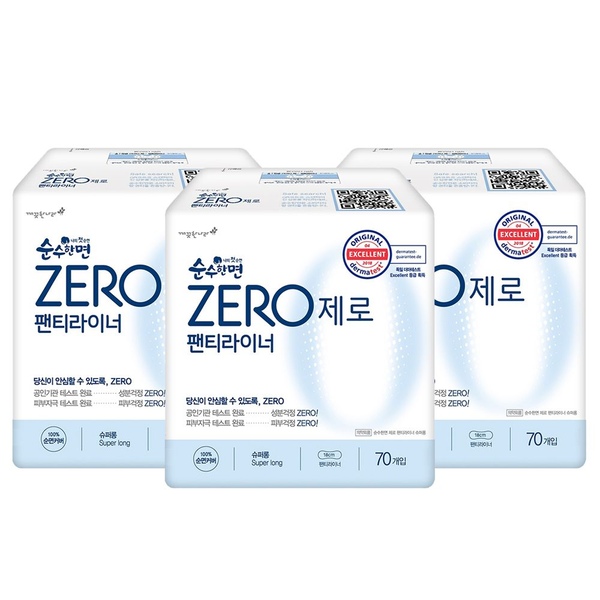 순수한면 제로 라이너 70P X 3팩