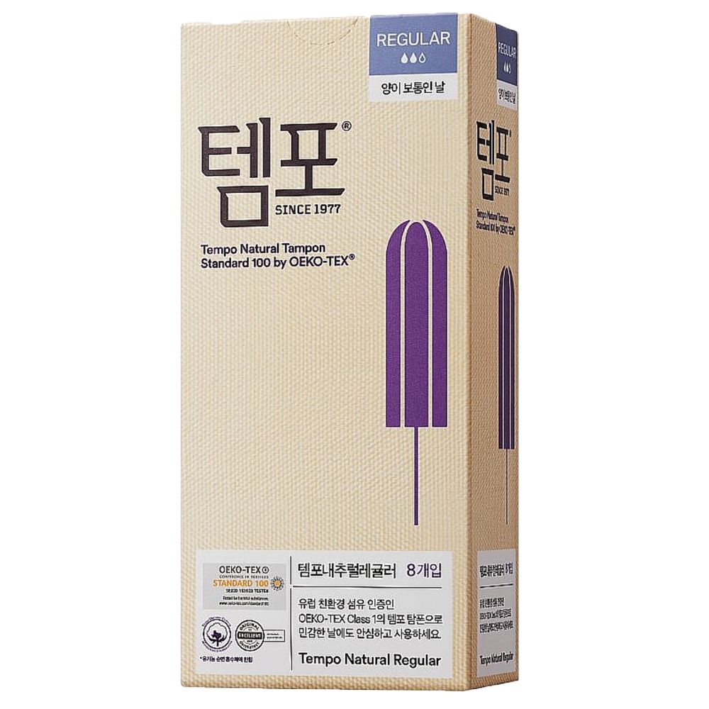 오늘의집 템포 체내형 생리대 탐폰 레귤러 8P X 1개