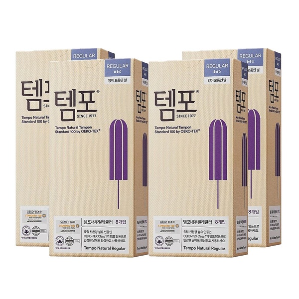 체내형 생리대 탐폰 레귤러 8P X 4개