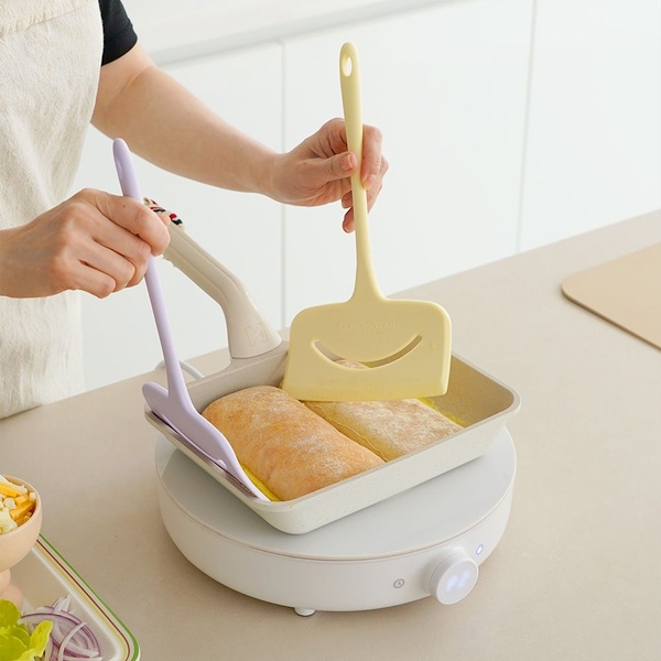 계란말이 IH 후라이팬 사각 멀티팬 24cm 실리콘 와이드 뒤집개 시리즈 택