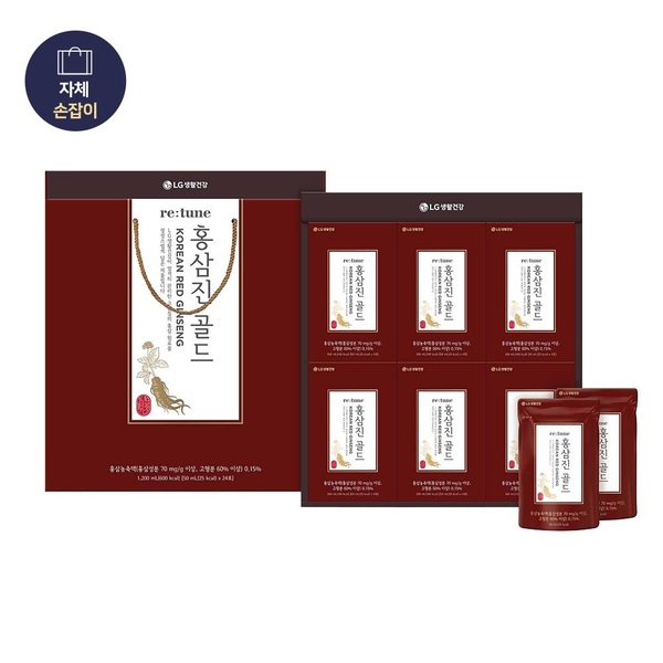 식품선물세트 리튠 홍삼진 골드 50ML*24포