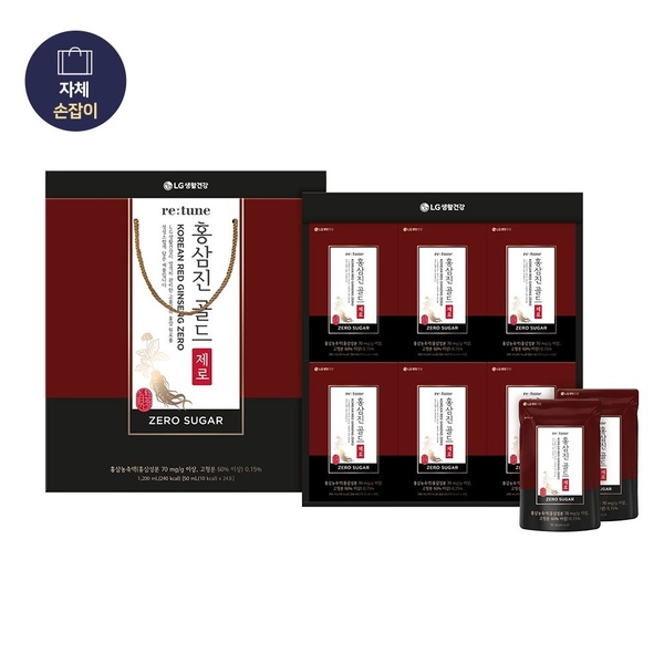 식품선물세트 리튠 홍삼진 제로 골드 50ML*24포