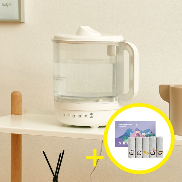HUB300A 완벽 통세척 3L 대용량 가습기 +펭수핸드타올 증정