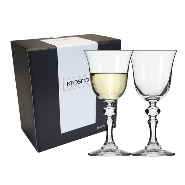 와인잔 크리스타 155ML 2개 레드 화이트 클래식 크리스탈