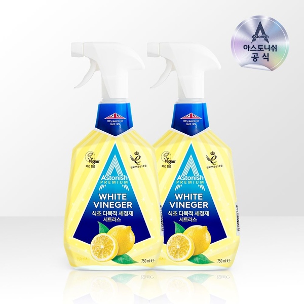 아스토니쉬 식초 다목적 세정제 시트러스 750ml 2개