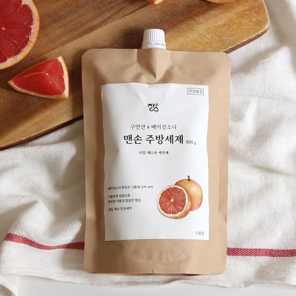 맨손 주방세제 리필 야채 세척 베이킹소다 과일세정제