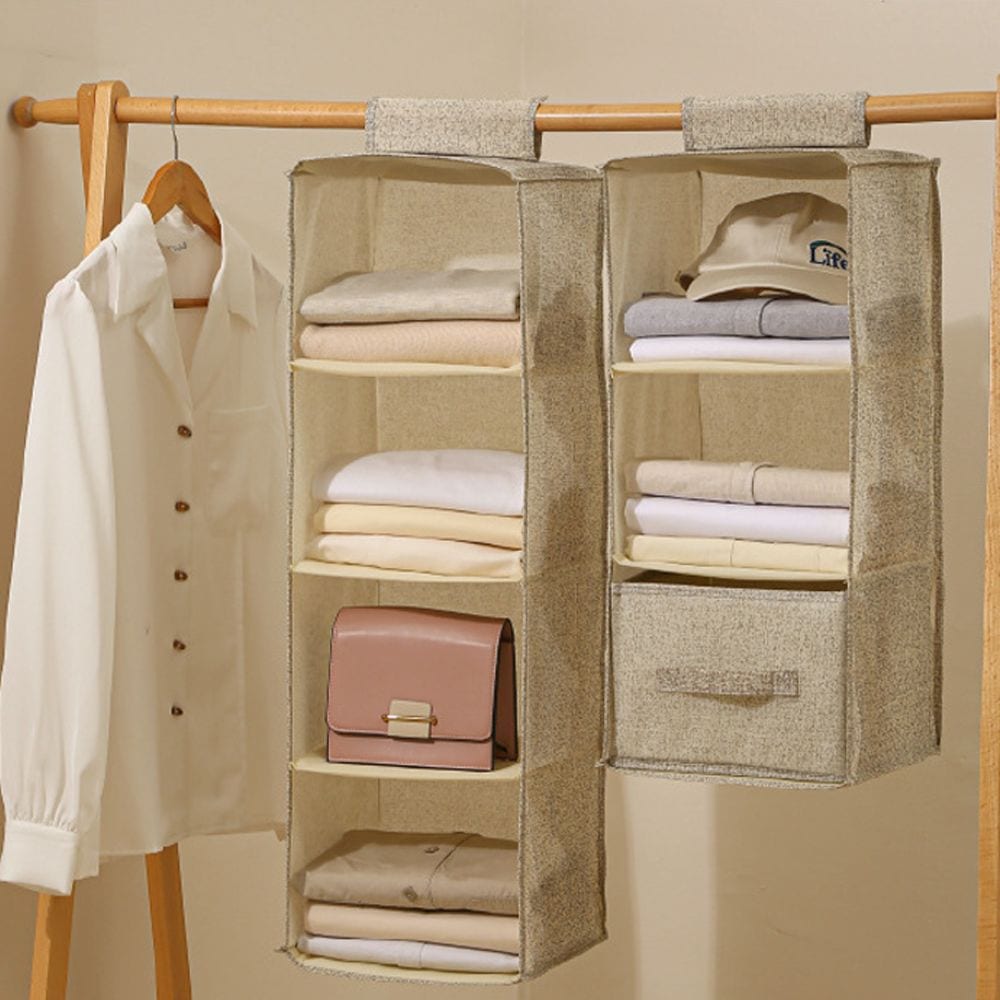 리빙공감 옷장 행잉 수납함 정리함 선반 행거 3type 2colors
