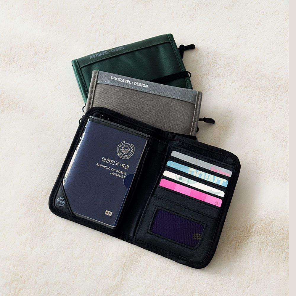 라라 트래블라라 RFID 차단 가족 여권 파우치 해외여행 여권 지갑 가방 안티스키밍