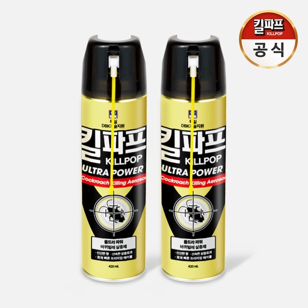 울트라파워 420mL 2개 종합살충제 바퀴, 진드기, 개미