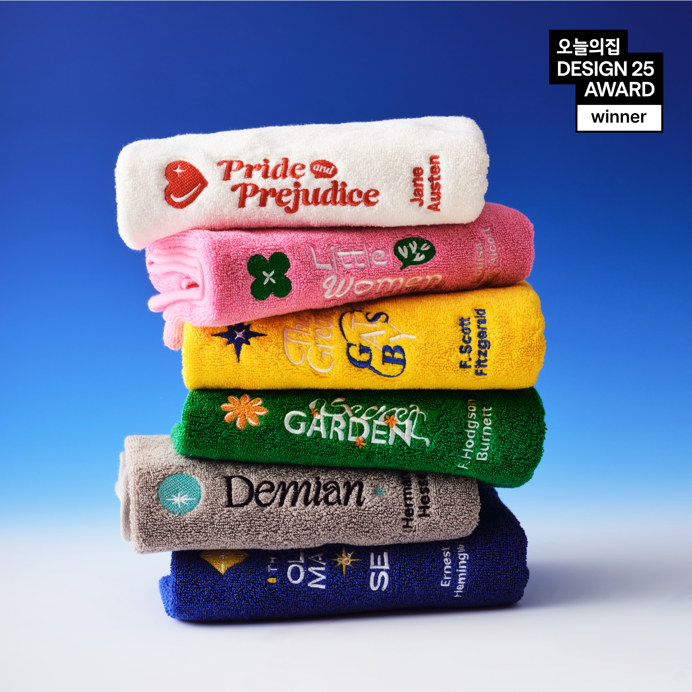FLOPY TOWELBOOK Classic フェイスタオル［6色］ ホワイト ブルー