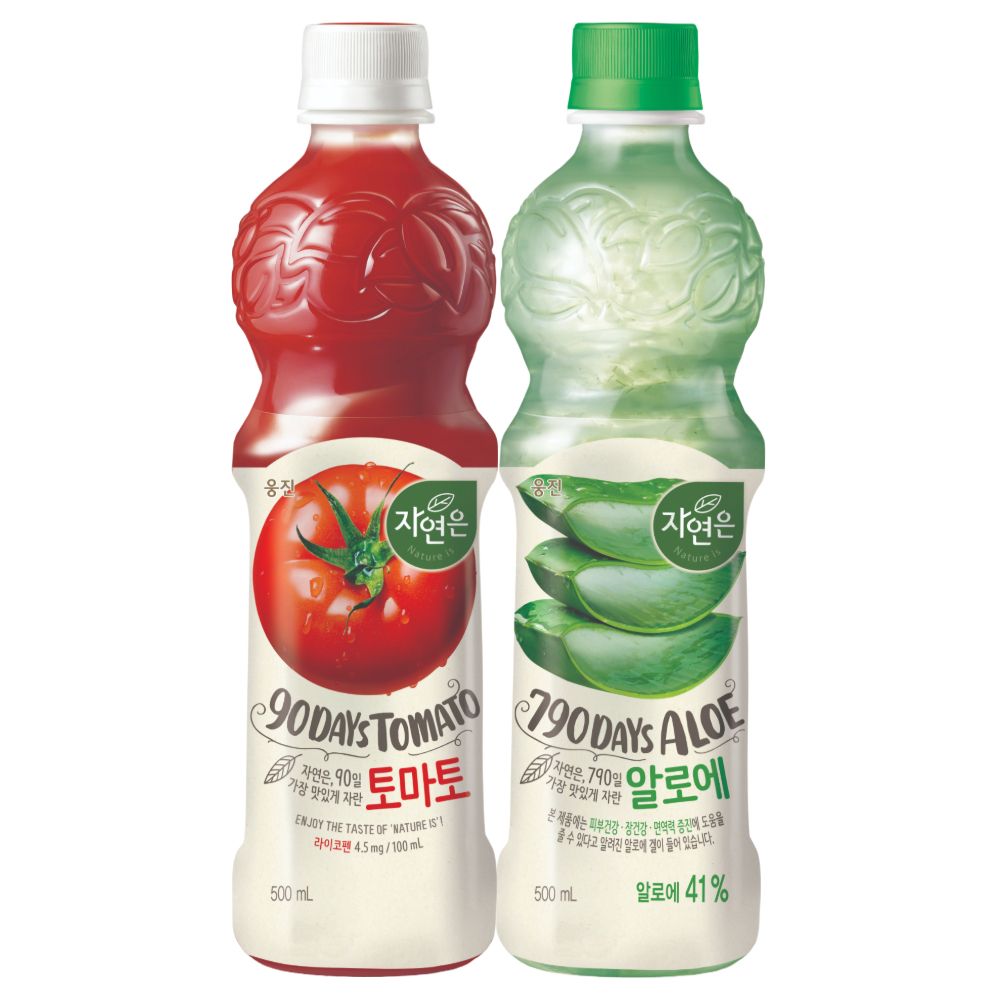 웅진식품 자연은 토마토 알로에 500ml 20개
