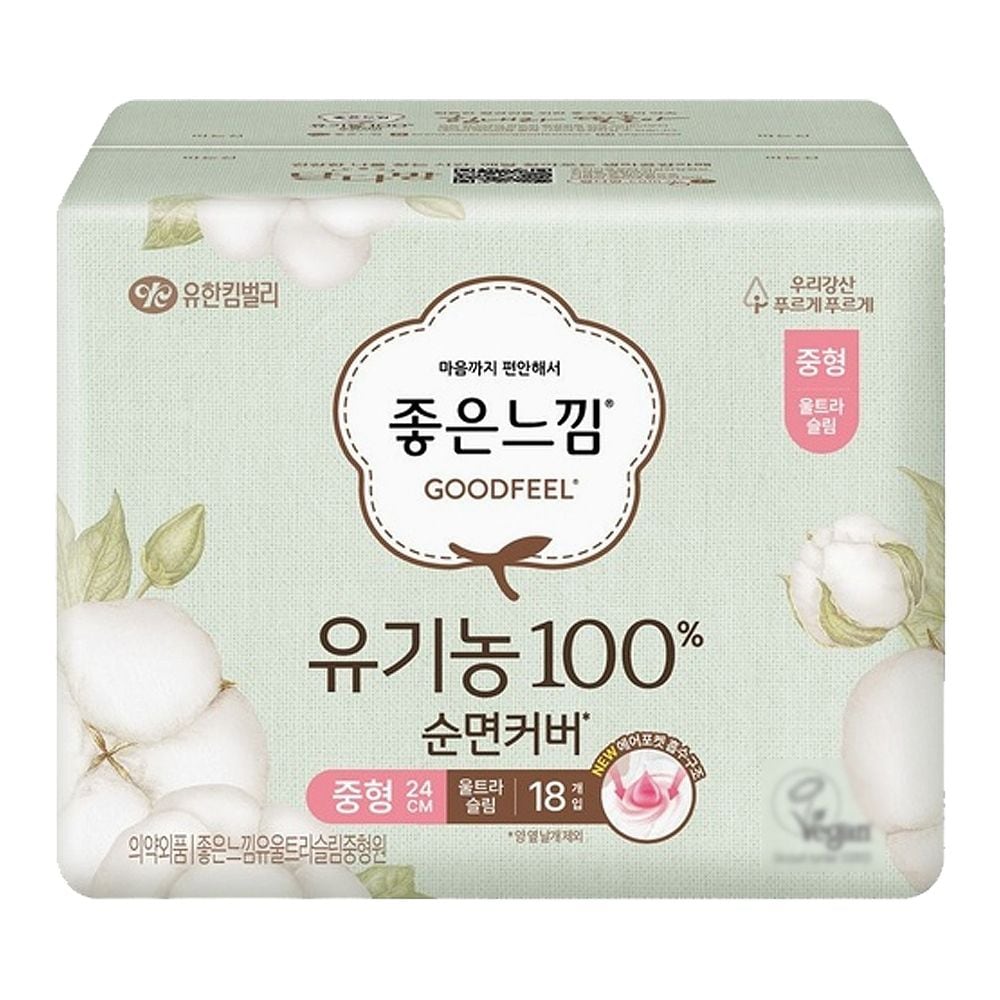 좋은느낌 좋은느낌 유기농 울트라 중형 18P X 1팩