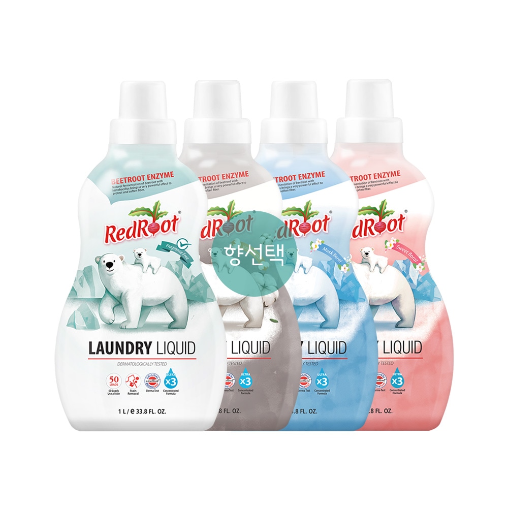 오늘의집 레드루트 우리아이 유기농 안심세제 고농축 세탁세제 1L (4가지향)