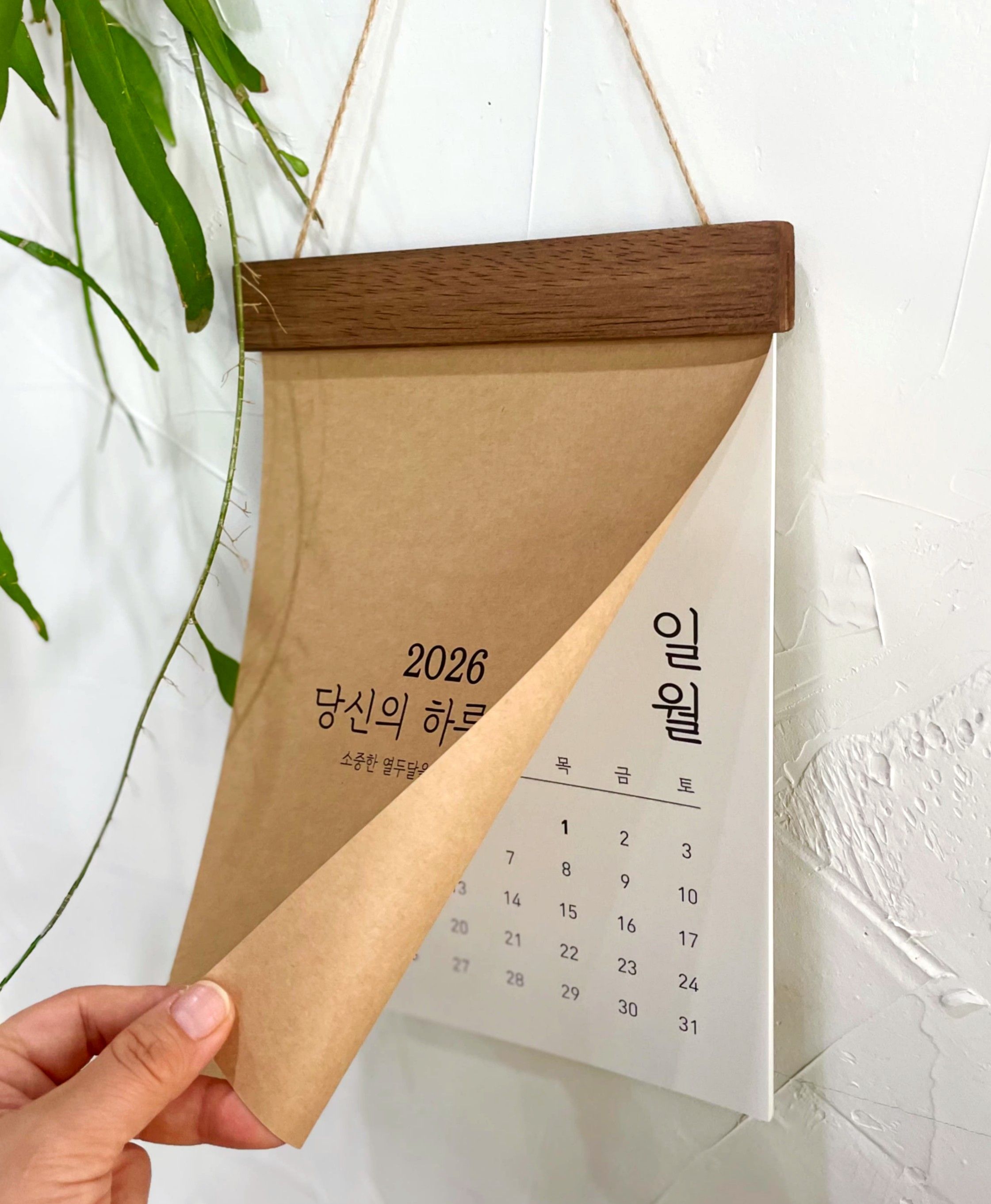 씬노리터 2026년 한글 감성 벽걸이 달력 캘린더 - 최저가 14,900원