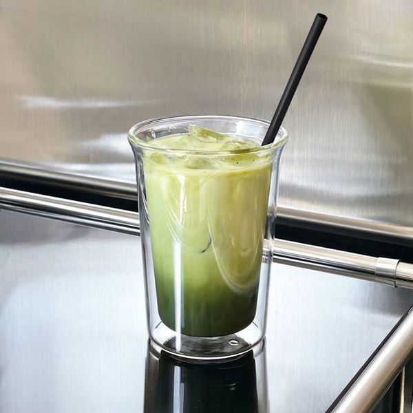 립글라스 이중 유리컵 350ml 이중컵 더블월
