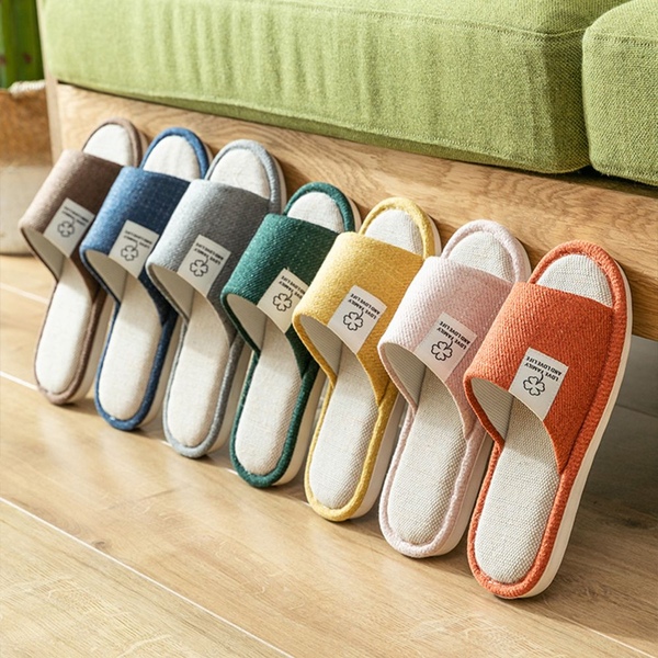 1+1 알록달록 푹신한 사계절 실내화 층간소음 방지 거실화 7colors