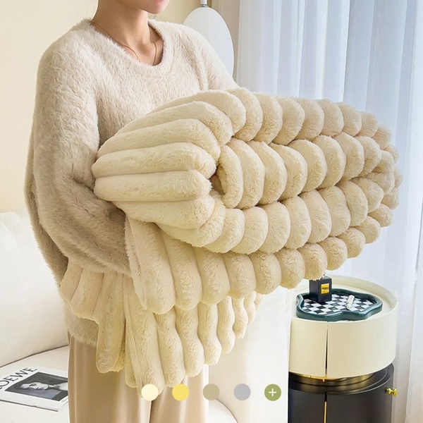 앙뜨 코듀로이 극세사 담요 대형 침대 쇼파 이불 블랭킷 4size 6colors