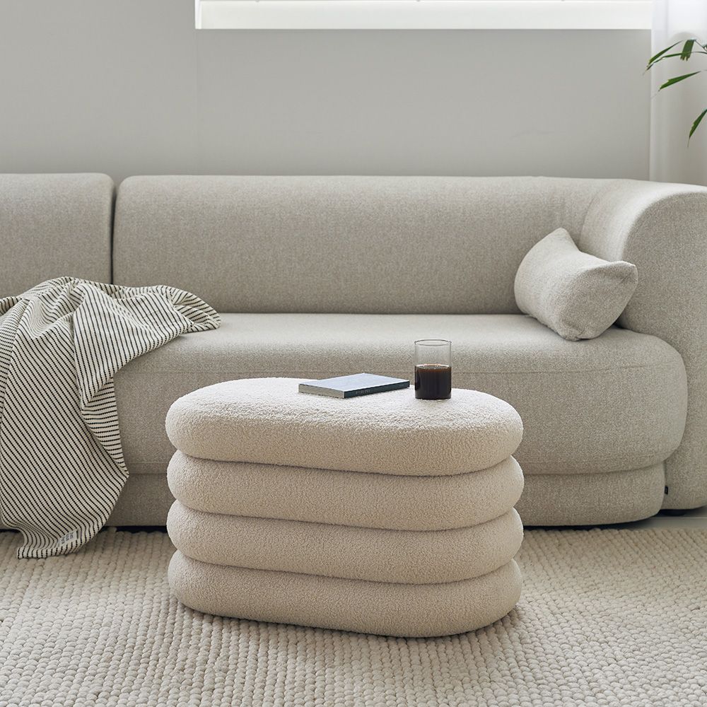 Maison de comme ma DACQUOISE スツール 収納付き［2色］ ホワイト