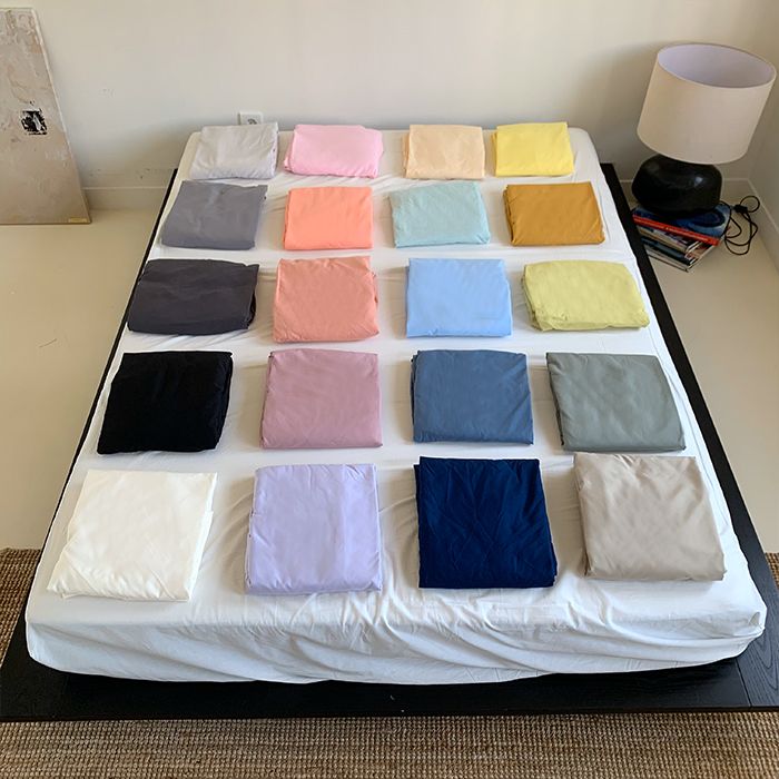 비비홈 소프트터치 고밀도 향균 매트리스커버 S/SS/Q/K 20color