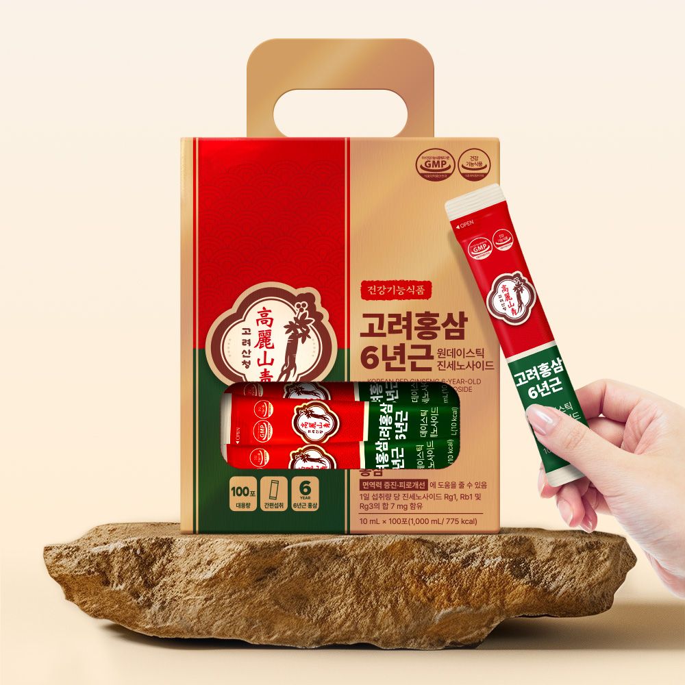 오늘의집 6년근 고려홍삼정 원데이스틱 진세노사이드 100포