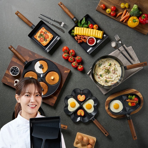 [10%쿠폰+7%카카오] 인덕션겸용 국산 계란말이팬/에그팬/궁중팬/하트팬 블랙 7종