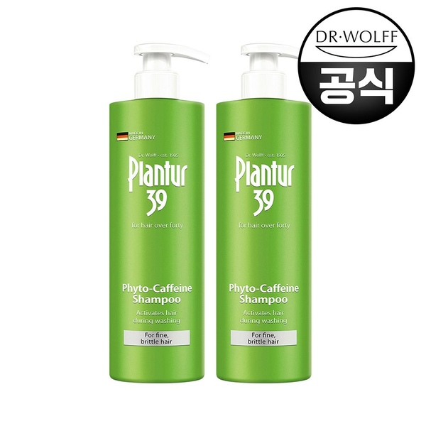 파이토 카페인 샴푸 (가는모발용) 500ml 대용량 2개입