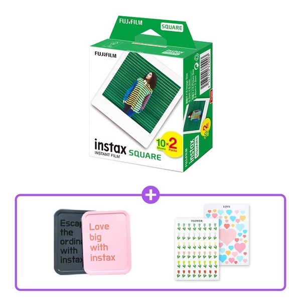스퀘어필름 20장 instax SQUARE Film + 선물 SET
