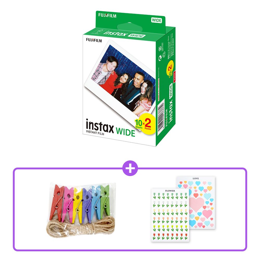 인스탁스 와이드필름 20장 instax WIDE Film + 선물 SET