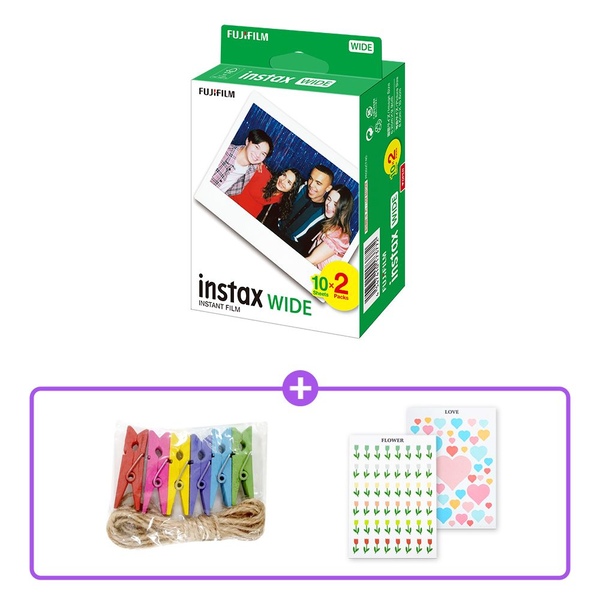 와이드필름 20장 instax WIDE Film + 선물 SET
