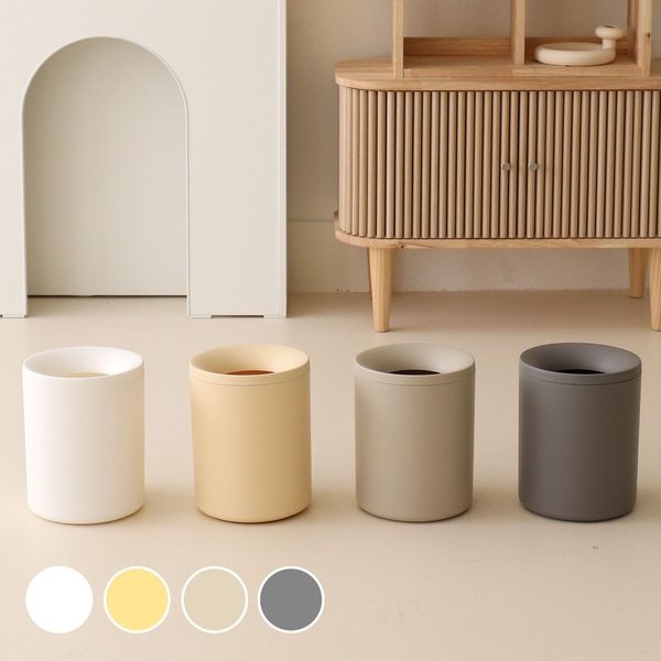 도넛빈 오픈형 휴지통 쓰레기통 8L 4colors