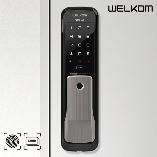 WP-530B 지문인식 무타공 푸시풀도어락