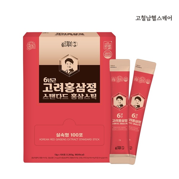 6년근 고려 홍삼정 스탠다드 홍삼스틱 13g x 100포 실속형