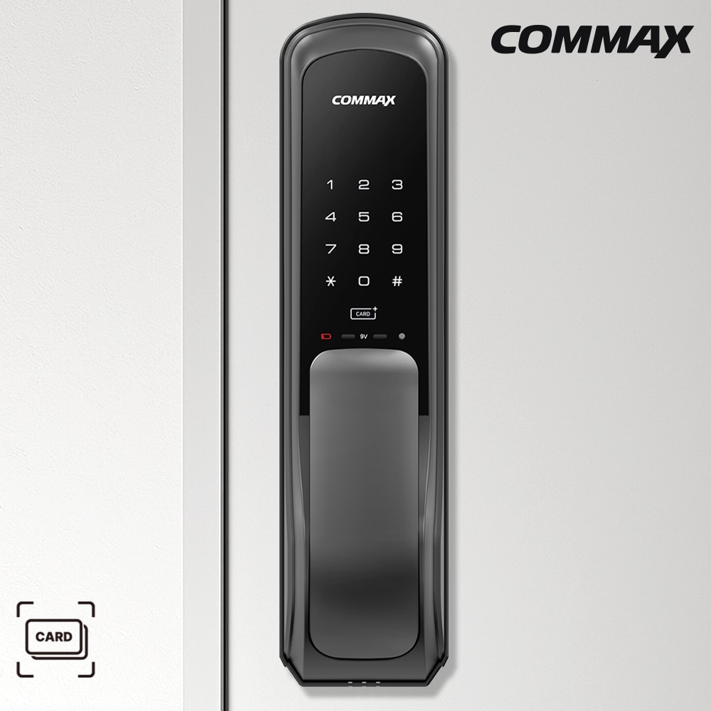코맥스 CDL-605P 무타공 디지털 푸시풀 도어락