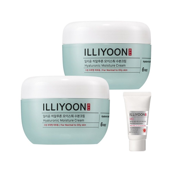 일리윤 히알루론 모이스춰 수분크림 100ml 2개 + 증정